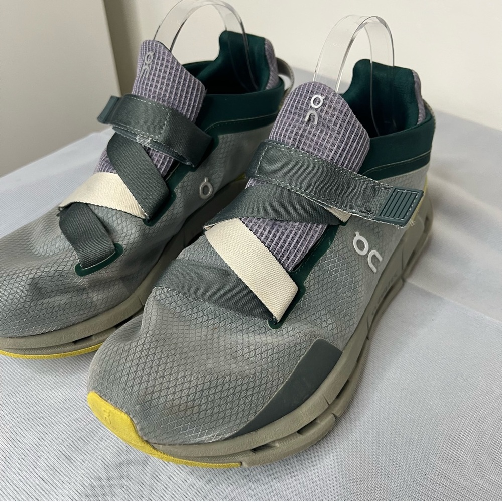 On Cloud Women’s Size 11 Tennis Shoes Cloud Nova Wrap Grey Lavender Sneaker Gym - Picture 2 of 11